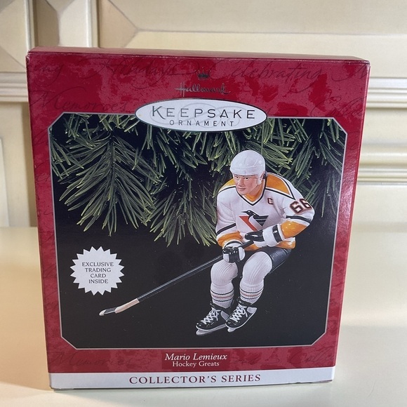 🎄Mario Lemieux Hockey Greats Hallmark Keepsake Ornament Collector's Series 1998 - Picture 1 of 2